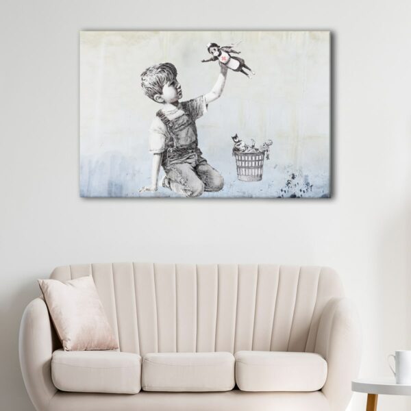 1 panels Banksy Nurse canvas art