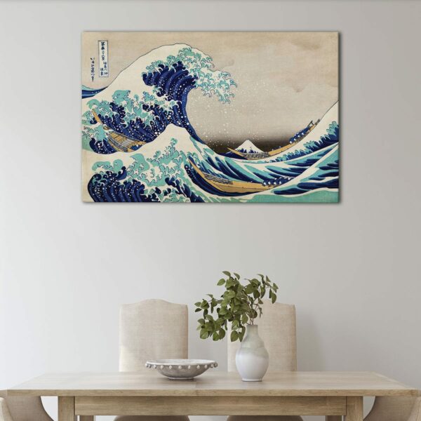 1 panels Great Wave Off Kanagawa canvas art