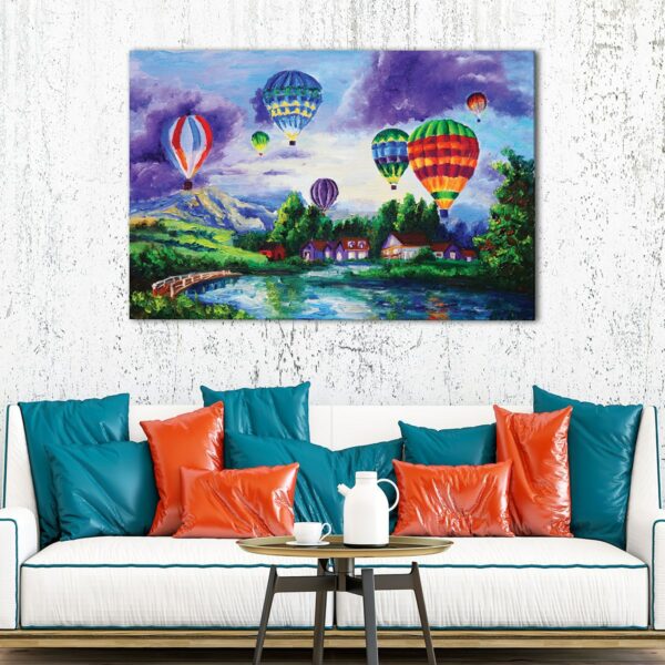 1 panels air balloons painting canvas art