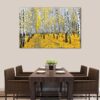 1 panels autumn birch trees canvas art