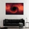 1 panels black hole canvas art