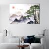 1 panels chinese mountain fog canvas art