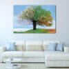 1 panels four seasons tree canvas art