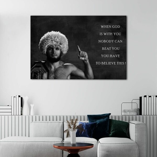 1 panels habib mma motivation canvas art