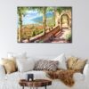 1 panels old city beach view canvas art