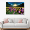 1 panels orchids field sunrise canvas art