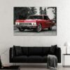 1 panels red chevy impala canvas art