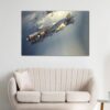 1 panels vintage airplane canvas art