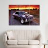 3 panels Dodge Charger canvas art