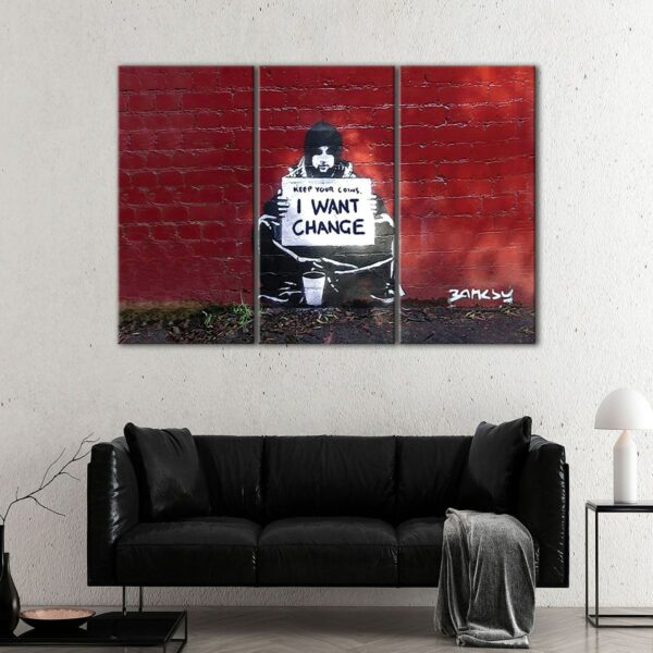 3 panels I want change canvas art