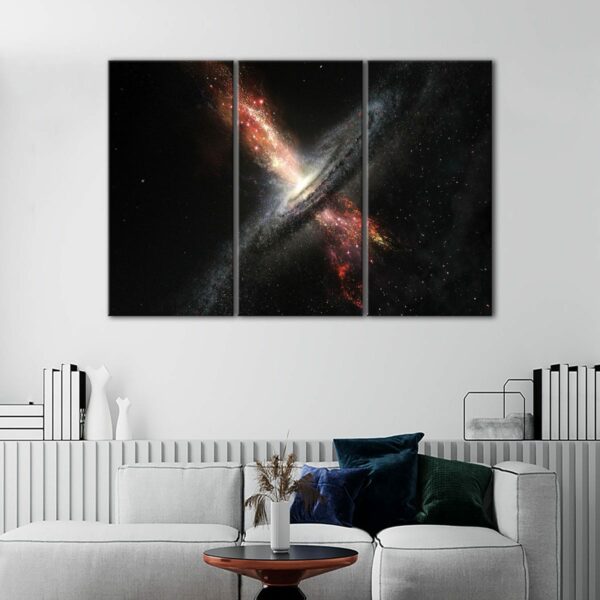 3 panels amazing black wholee canvas art