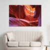 3 panels antelope canyon utah canvas art