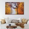 3 panels autumn forest canvas art