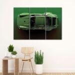 tableau tryptique porsche 911 verte