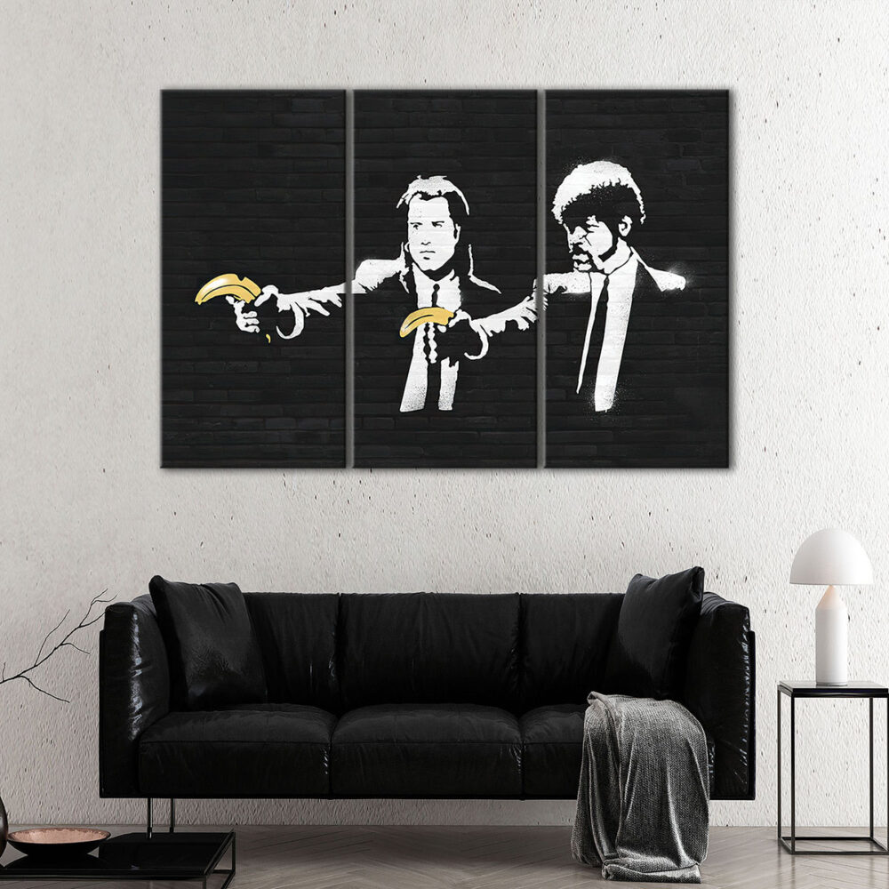 3 panels pulp fiction canvas art