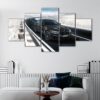 5 panels black bmw m5 canvas art