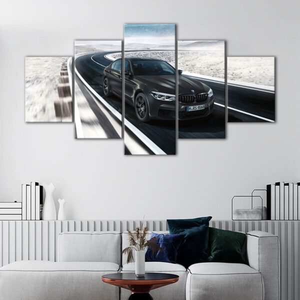 tableau bmw m5 noire 5 pièces