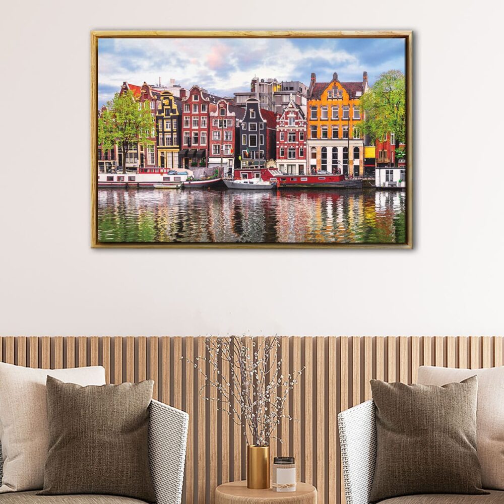 Amsterdam floating frame canvas