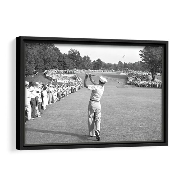 Ben Hogan 1 Iron shot framed canvas black frame