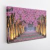 Cherry Blossoms road stretched canvas