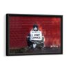 I want change framed canvas black frame