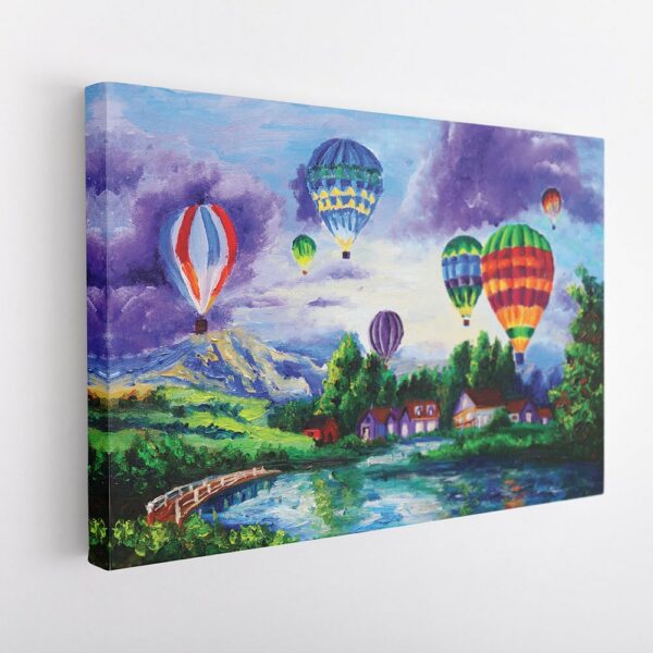 air balloons painting stretched canvas