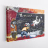 banksy astronaut graffit stretched canvas