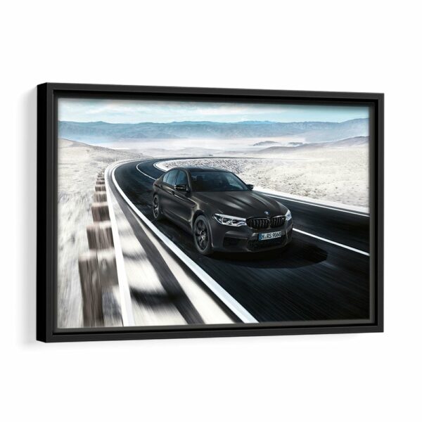  tableau bmw m5 noire avec cadre noir