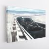  tableau sur toile imprimée bmw m5 noire