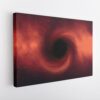 black hole stretched canvas