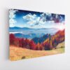 blue ridge mountains autumn framed canvas white frame