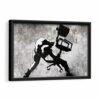 chair smash framed canvas black frame