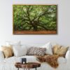 great oak tree floating frame canvas