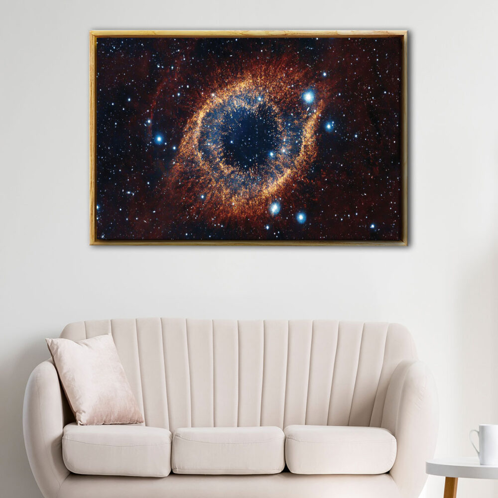 helix nebula floating frame canvas