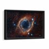 helix nebula framed canvas black frame