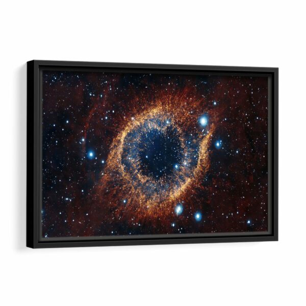 helix nebula framed canvas black frame