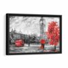 london city giclee print framed canvas black frame