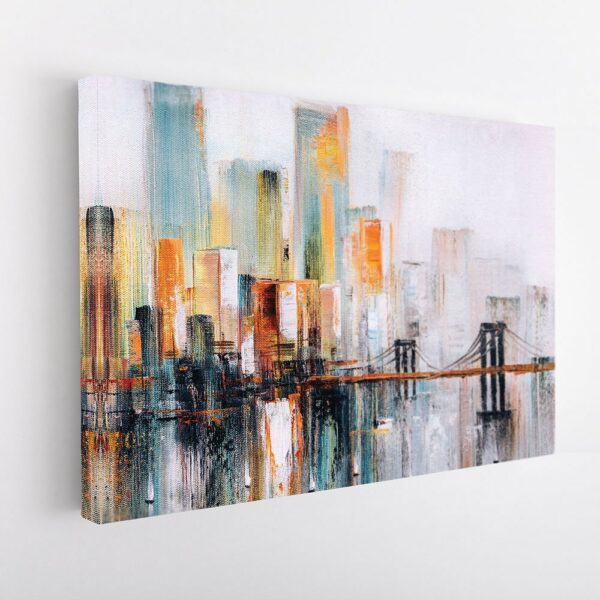 new york city giclee print stretched canvas