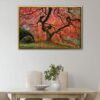 old maple tree japan floating frame canvas