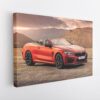 red bmw m8 stretched canvas