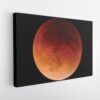 red moon stretched canvas