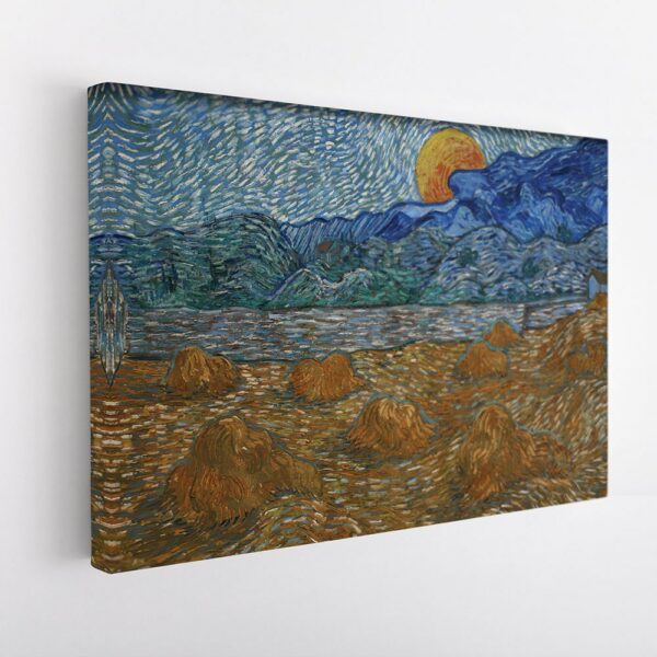 wheat sheaves field van gogh stretched canvas