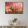 wisteria trellis japan floating frame canvas