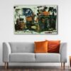 1 panels abstract color mix canvas art