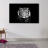 1 panels black and white tiger canvas art