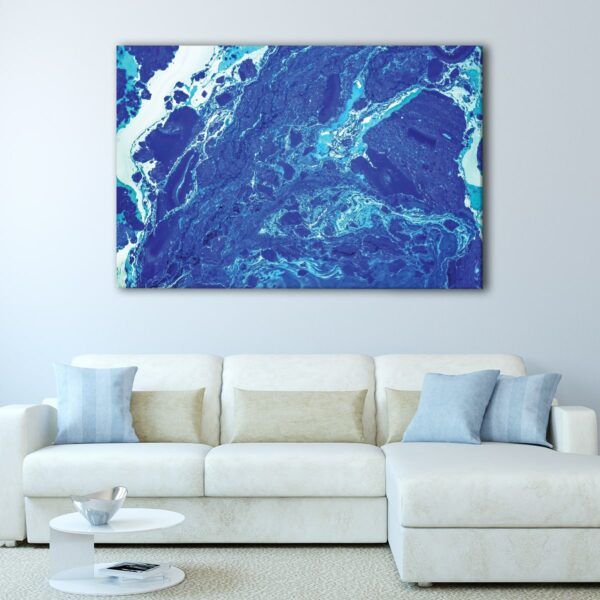 1 panels blue ocean canvas art