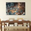 1 panels bronze marble canvas art