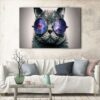 1 panels cool cat canvas art