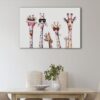 1 panels cool giraffes canvas art