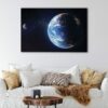 1 panels earth and moon canvas art